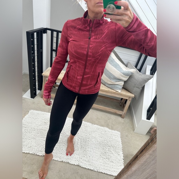 Lululemon Ebb street define jacket Chianti workout gym athleisure sporty Yoga 6 - Picture 3 of 17